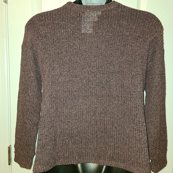 NEW LIST🍁- NWT L.I.F.E Sweater Mauve & Grey Sz L - Picture 4 of 8
